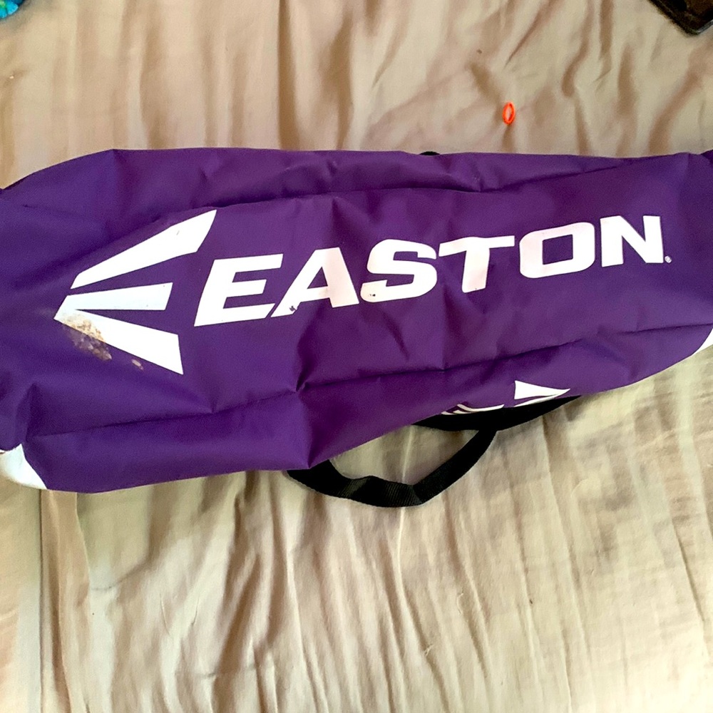 Easton softball bag dark purple and white